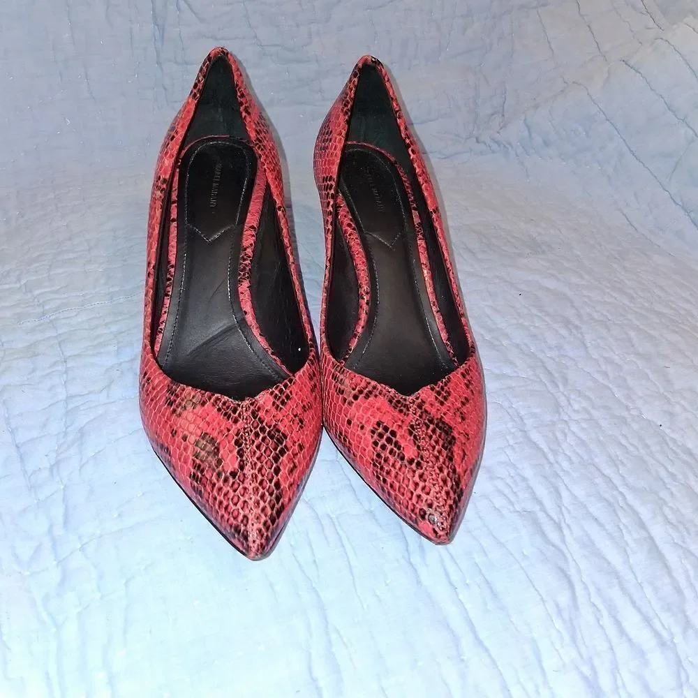 Isabel Marant Scarlet Snakeskin Heels Size 41